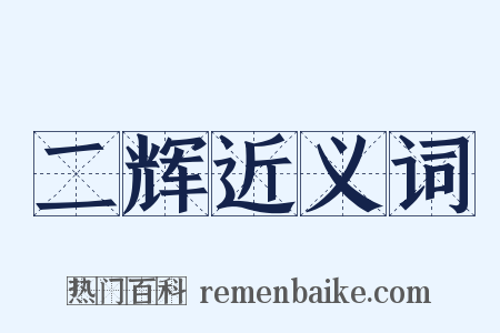 二辉近义词是什么意思的图片